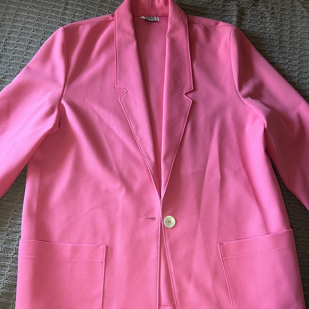 Vintage Cricket Lane apricot colored blazer one button blazer light blazer - Picture 3 of 11